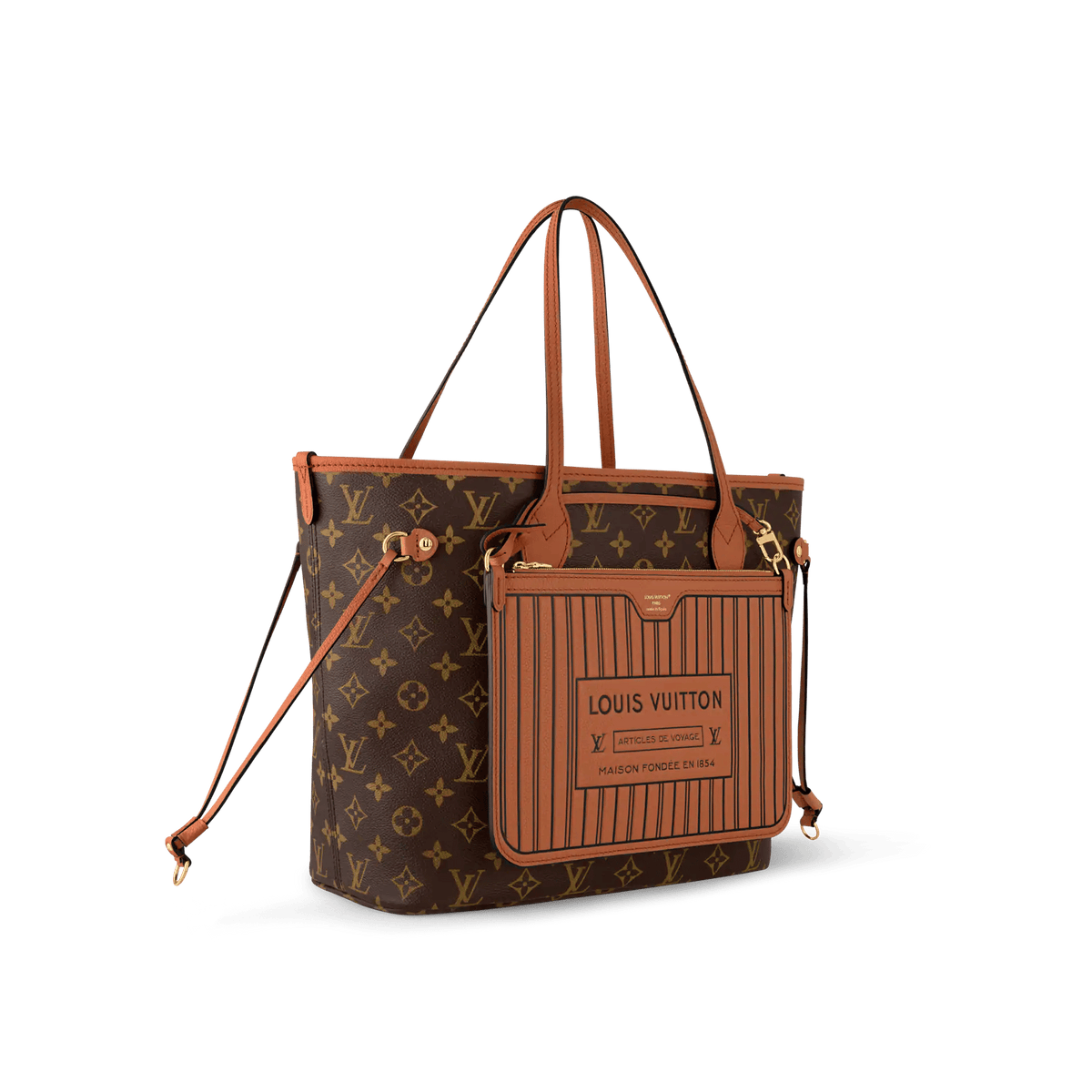 Neverfull Inside Out MM Monogram Coated Canvas Tote Bag M28352