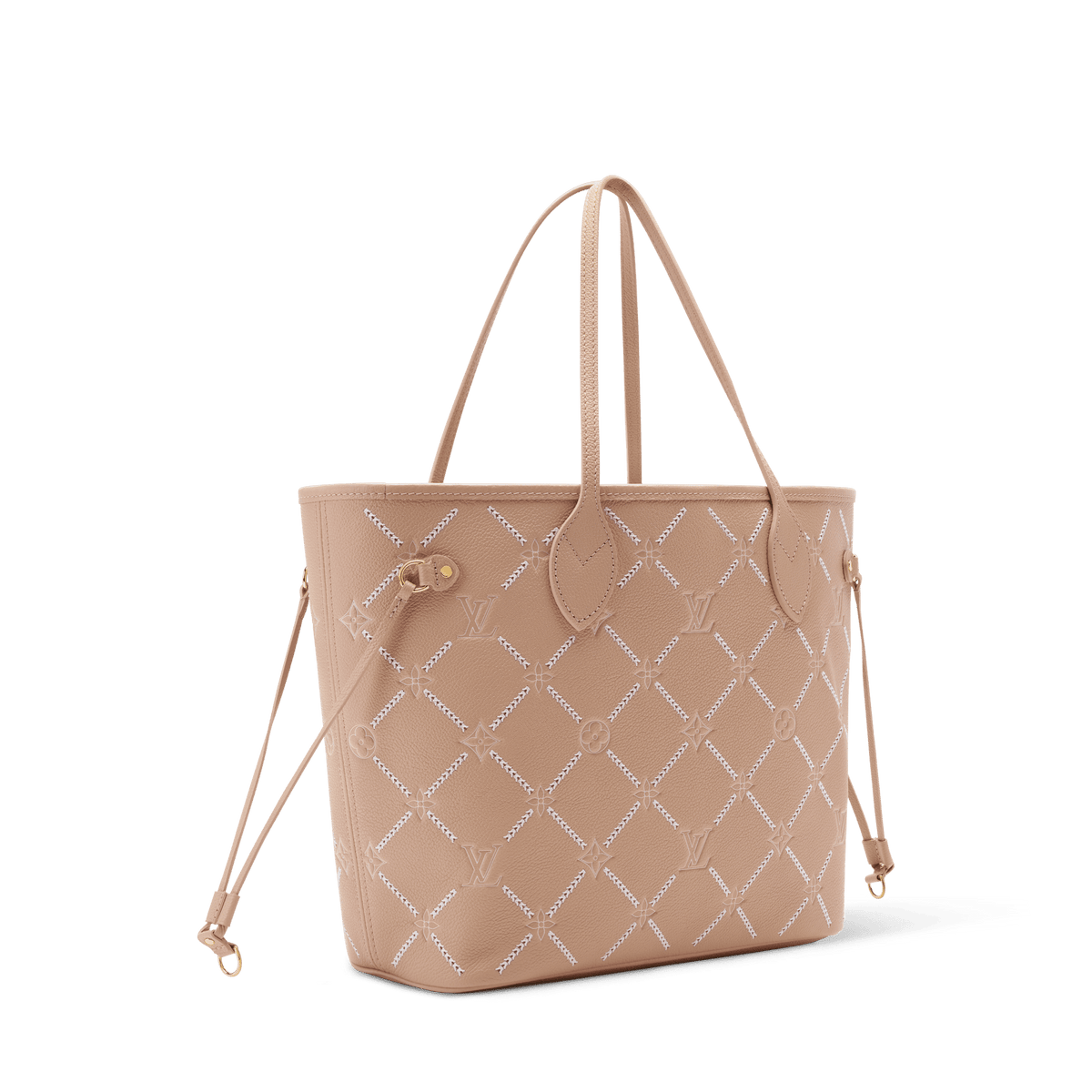 Neverfull MM Hazelnut Monogram Empreinte Leather Tote Bag M29486