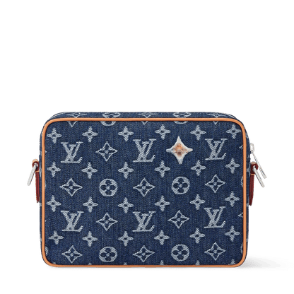 Nil Crossbody Bag Monogram Flowers Denim Shoes
