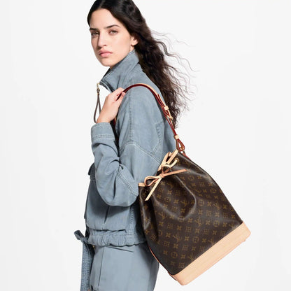 Noé Monogram Coated Canvas Bucket Bag M46976
