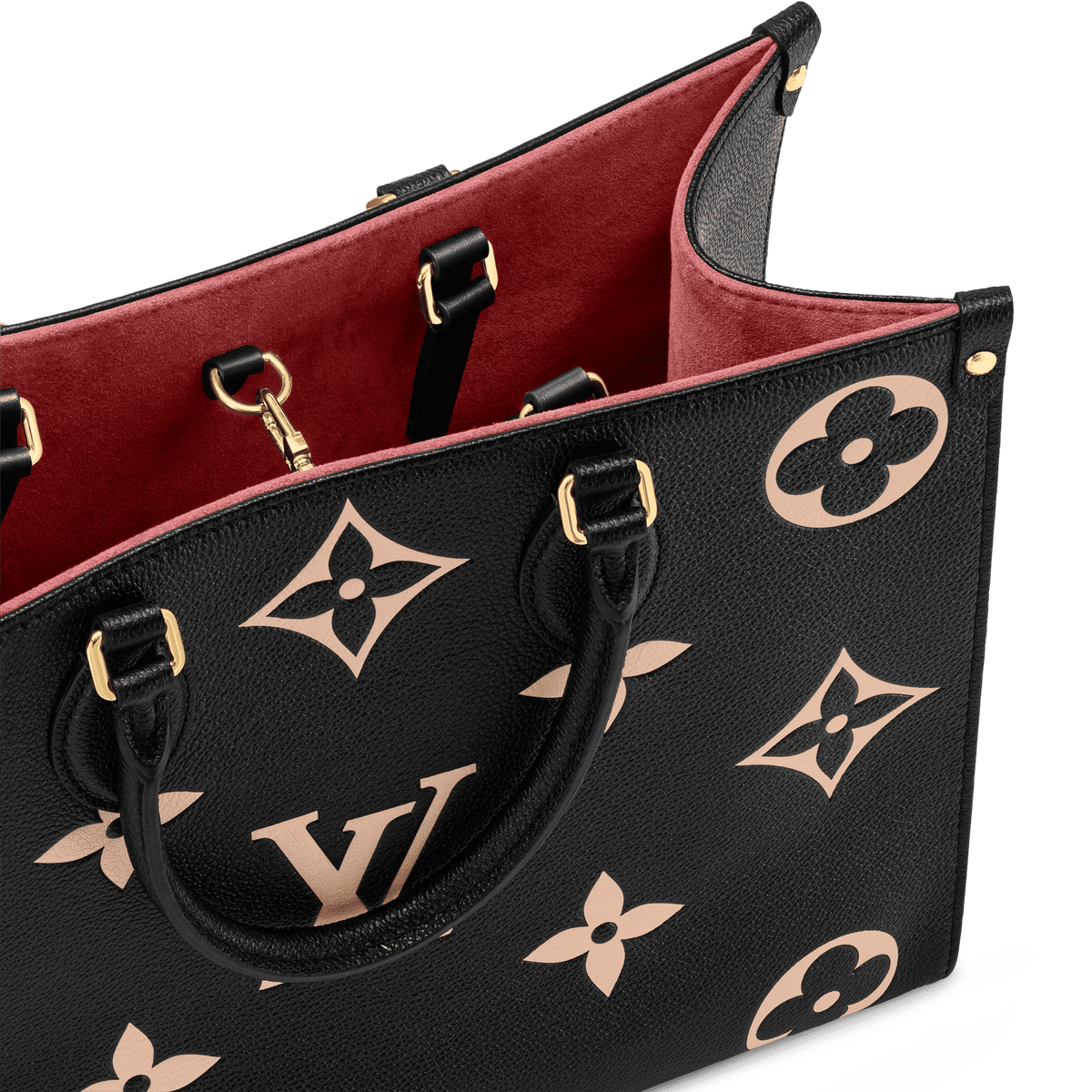 OnTheGo MM Bicolor Monogram Empreinte Leather Tote Bag