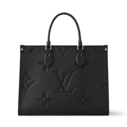 Onthego MM Black Monogram Empreinte Leather Tote Bag M45595
