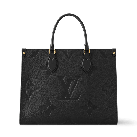 Onthego MM Black Monogram Empreinte Leather Tote Bag M45595