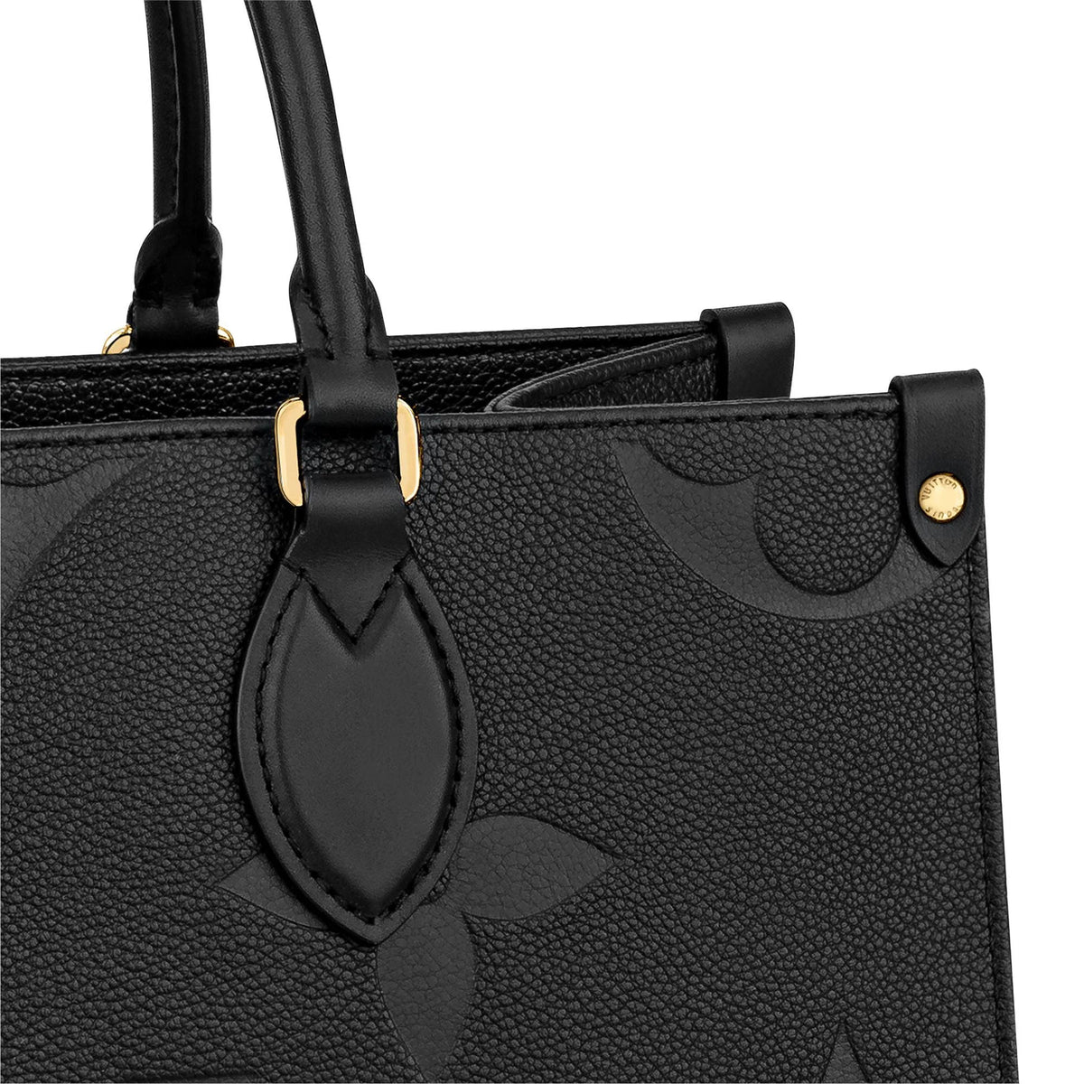 Onthego MM Black Monogram Empreinte Leather Tote Bag M45595