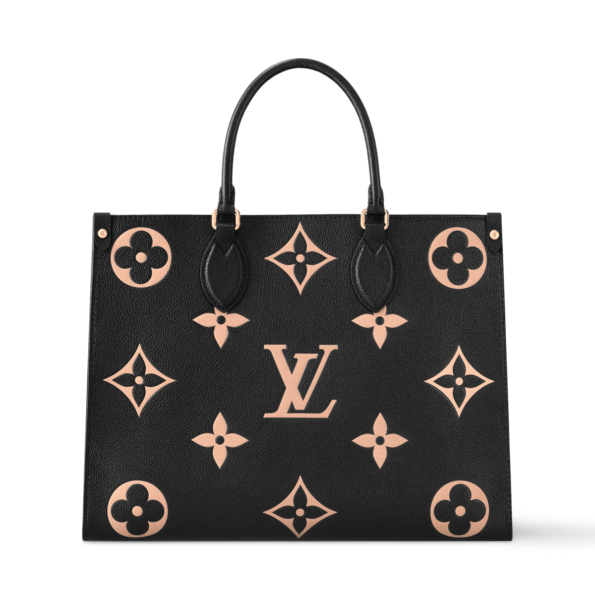OnTheGo MM Bicolor Monogram Empreinte Leather Tote Bag