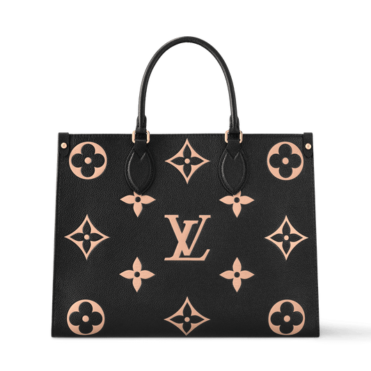 OnTheGo MM Bicolor Monogram Empreinte Leather Tote Bag