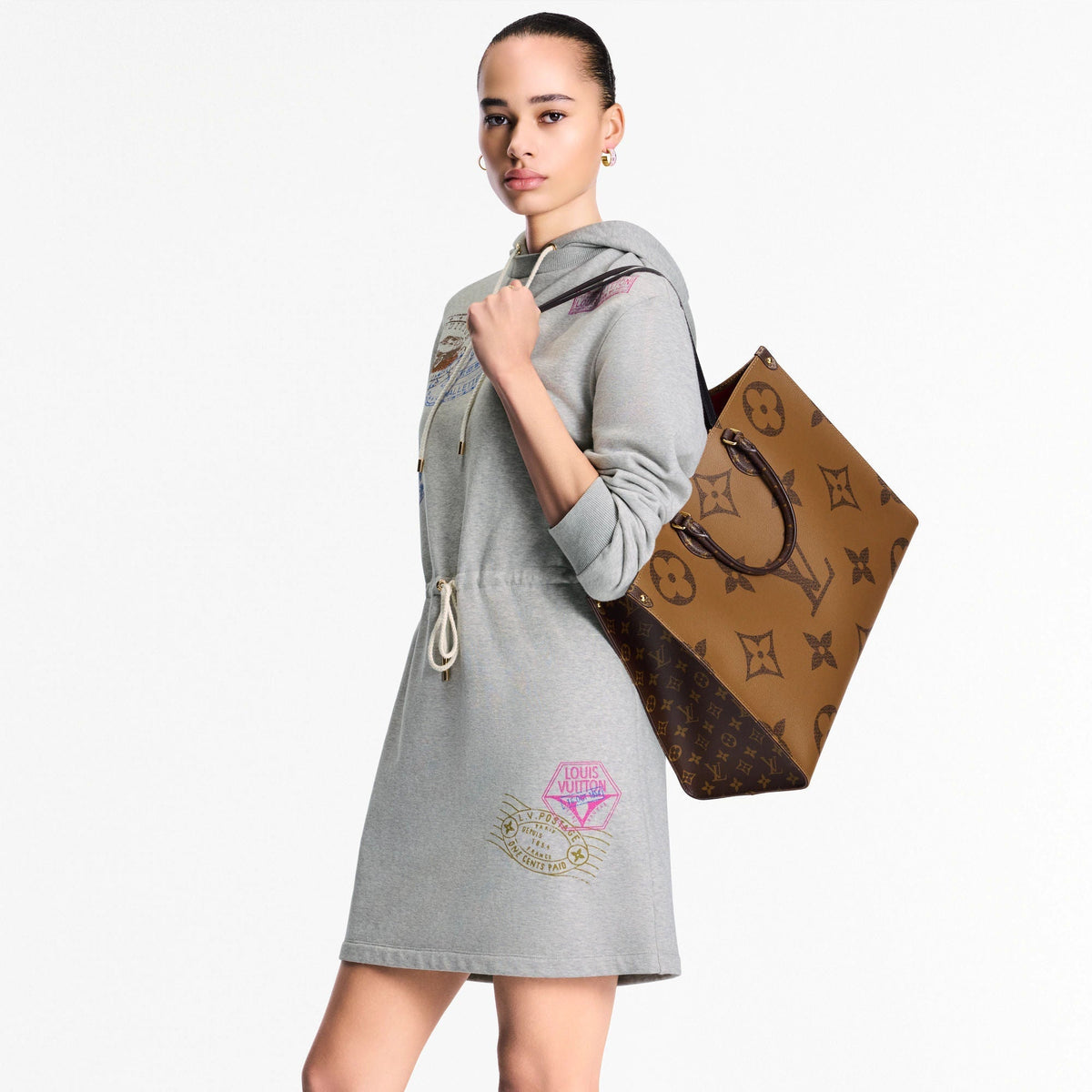 OnTheGo GM Monogram Monogram Reverse Canvas Tote Bag