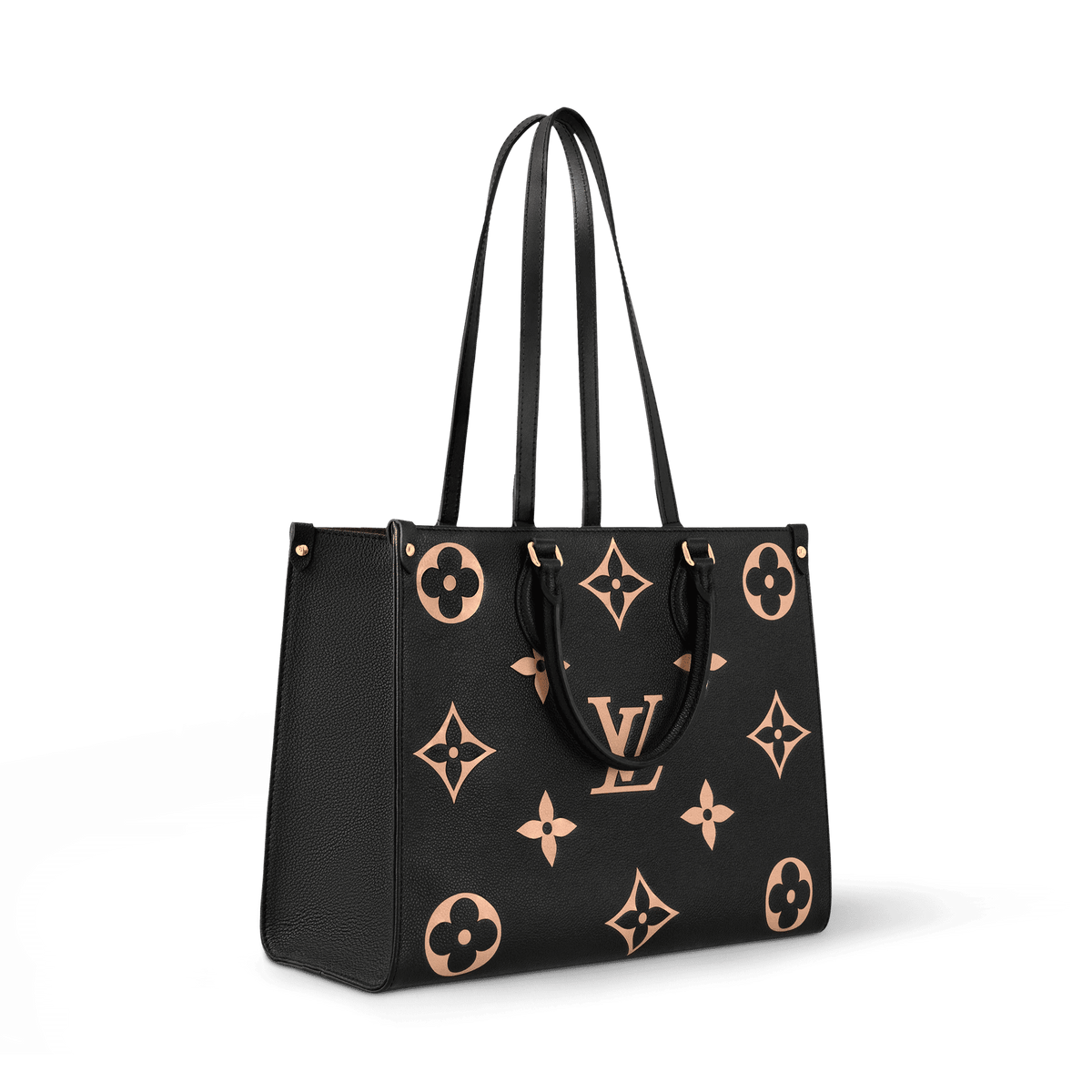 OnTheGo MM Bicolor Monogram Empreinte Leather Tote Bag