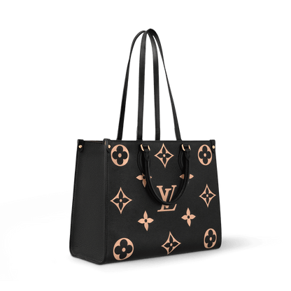 OnTheGo MM Bicolor Monogram Empreinte Leather Tote Bag