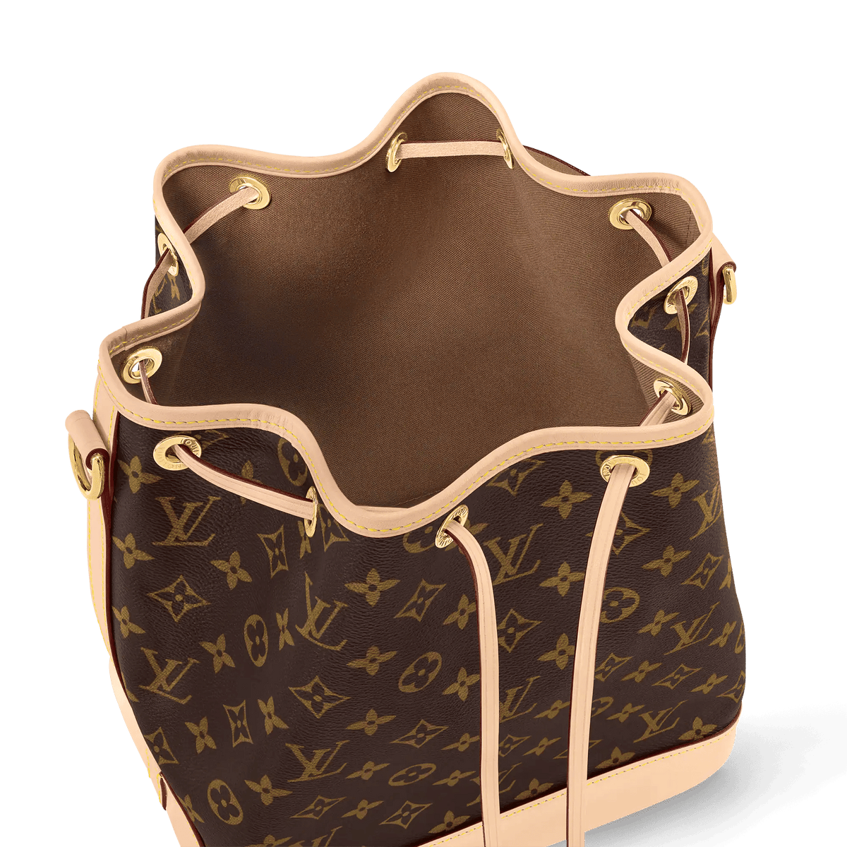 Petit Noé Monogram Canvas Bucket Bag
