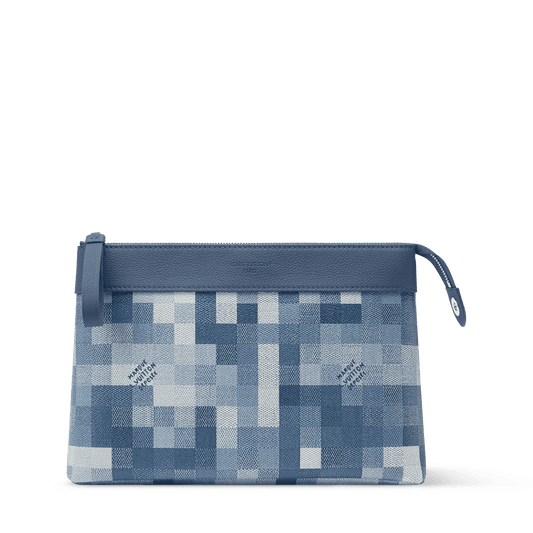 Pochette Voyage Souple Damoflage Denim Blue M28846 Collection