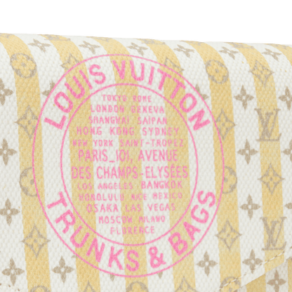 Pochette Félicie LV Stamp Banana Minigram Canvas Nano Bag