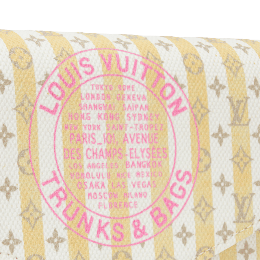 Pochette Félicie LV Stamp Banana Minigram Canvas Nano Bag