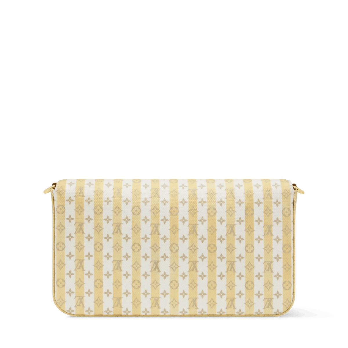 Pochette Félicie LV Stamp Banana Minigram Canvas Nano Bag