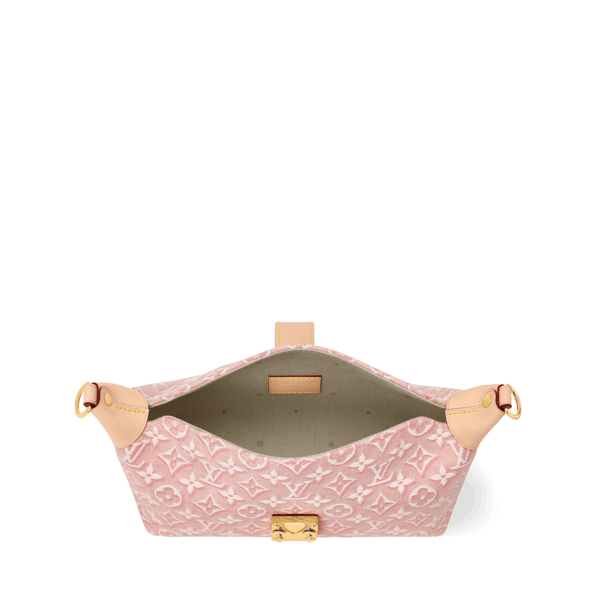 Pochette Mia Monogram Emblème Rose Ruban Bag