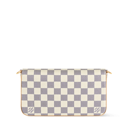 Pochette Félicie Damier Azur Canvas Chain Wallet N40491