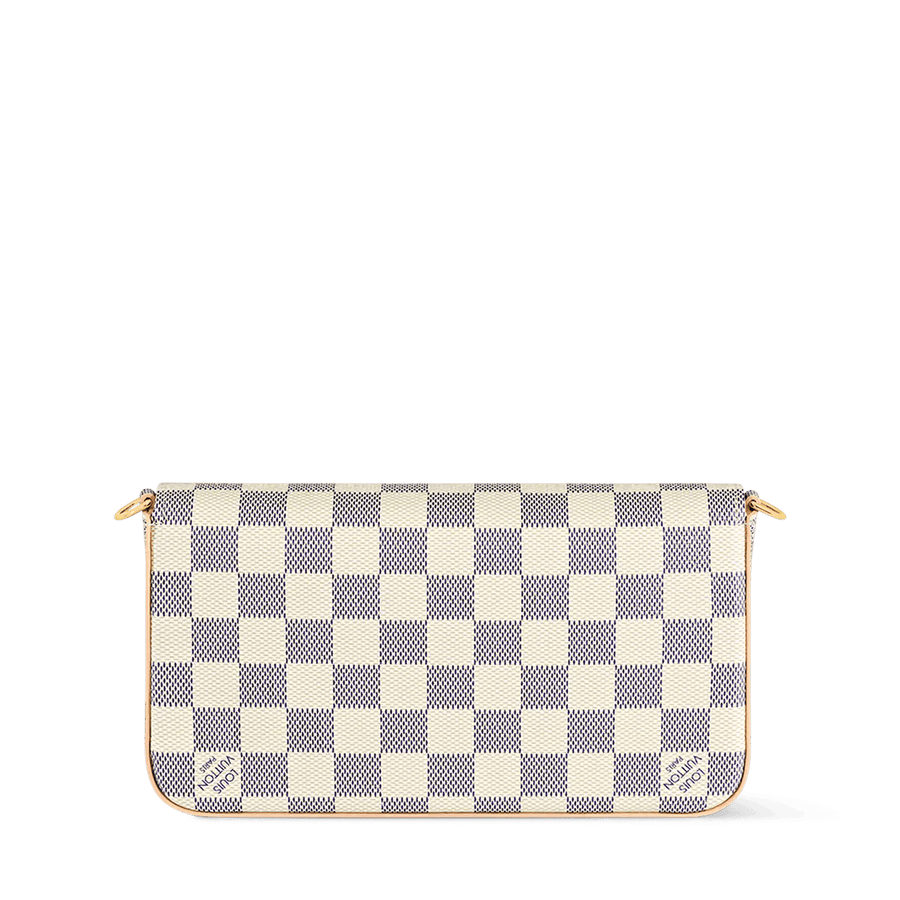 Pochette Félicie Damier Azur Canvas Chain Wallet N40491