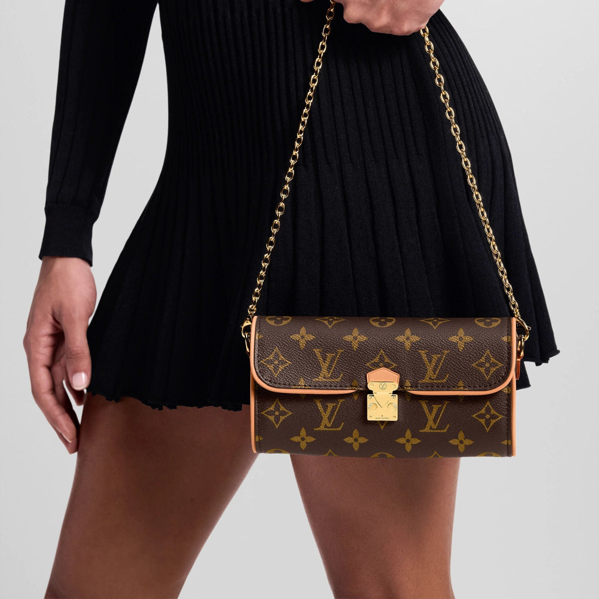 Pochette Camille Monogram Coated Canvas Chain Wallet M13566