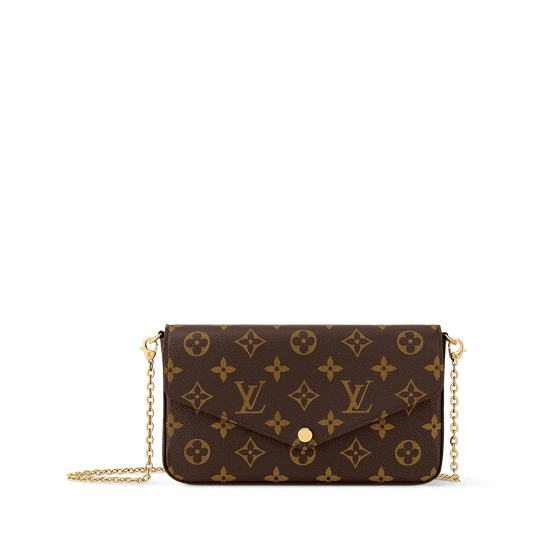 Pochette Félicie Monogram Fuchsia Crossbody Bag