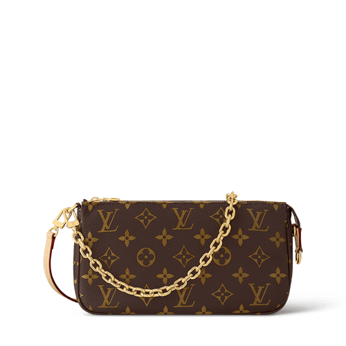 Pochette Accessoires Monogram Canvas Chain Wallet