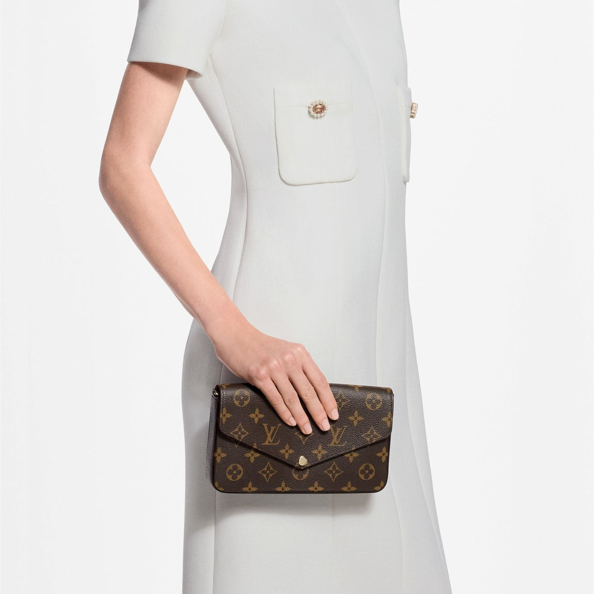 Monogram Flap Pouch