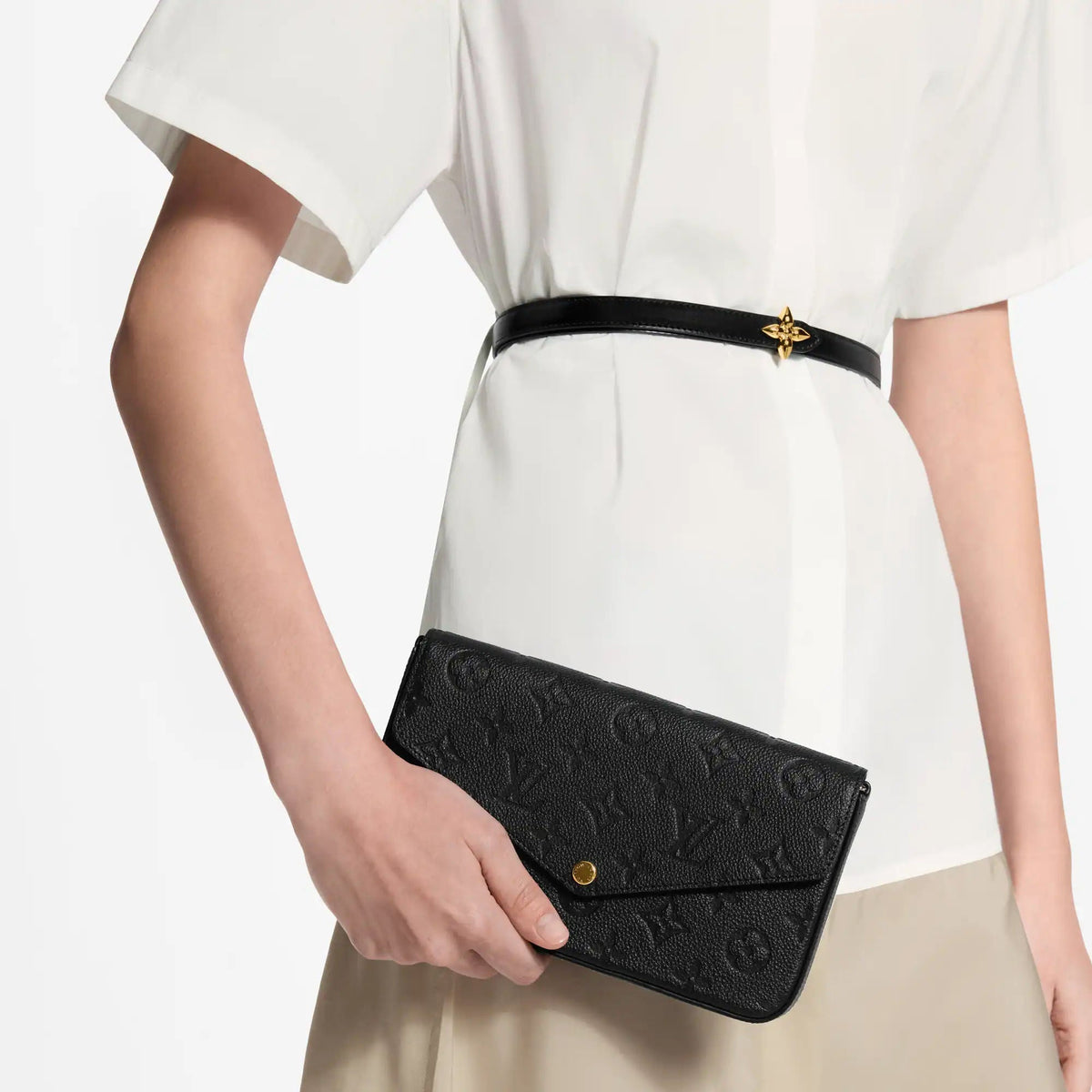 Pochette Félicie Monogram Empreinte Leather Chain Wallet M82477