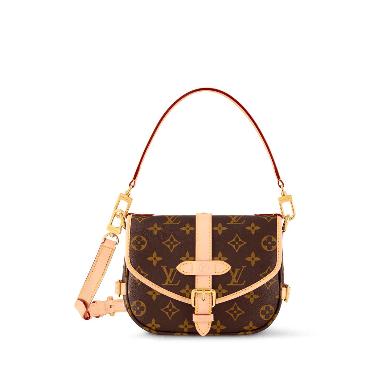 Saumur BB Monogram Coated Canvas Saddle Bag M46740