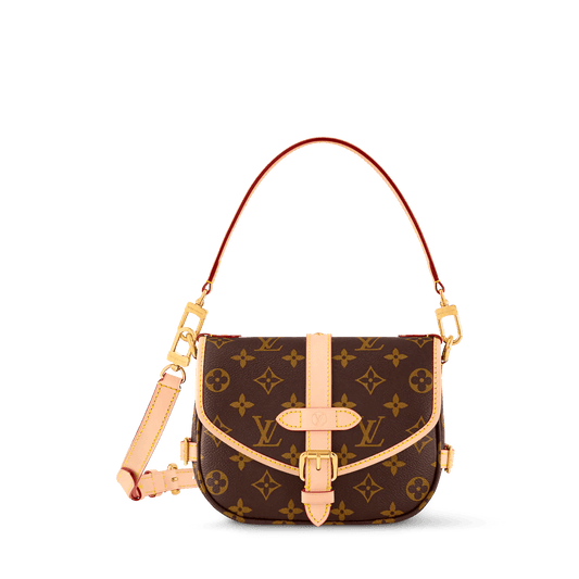Saumur BB Monogram Coated Canvas Saddle Bag M46740