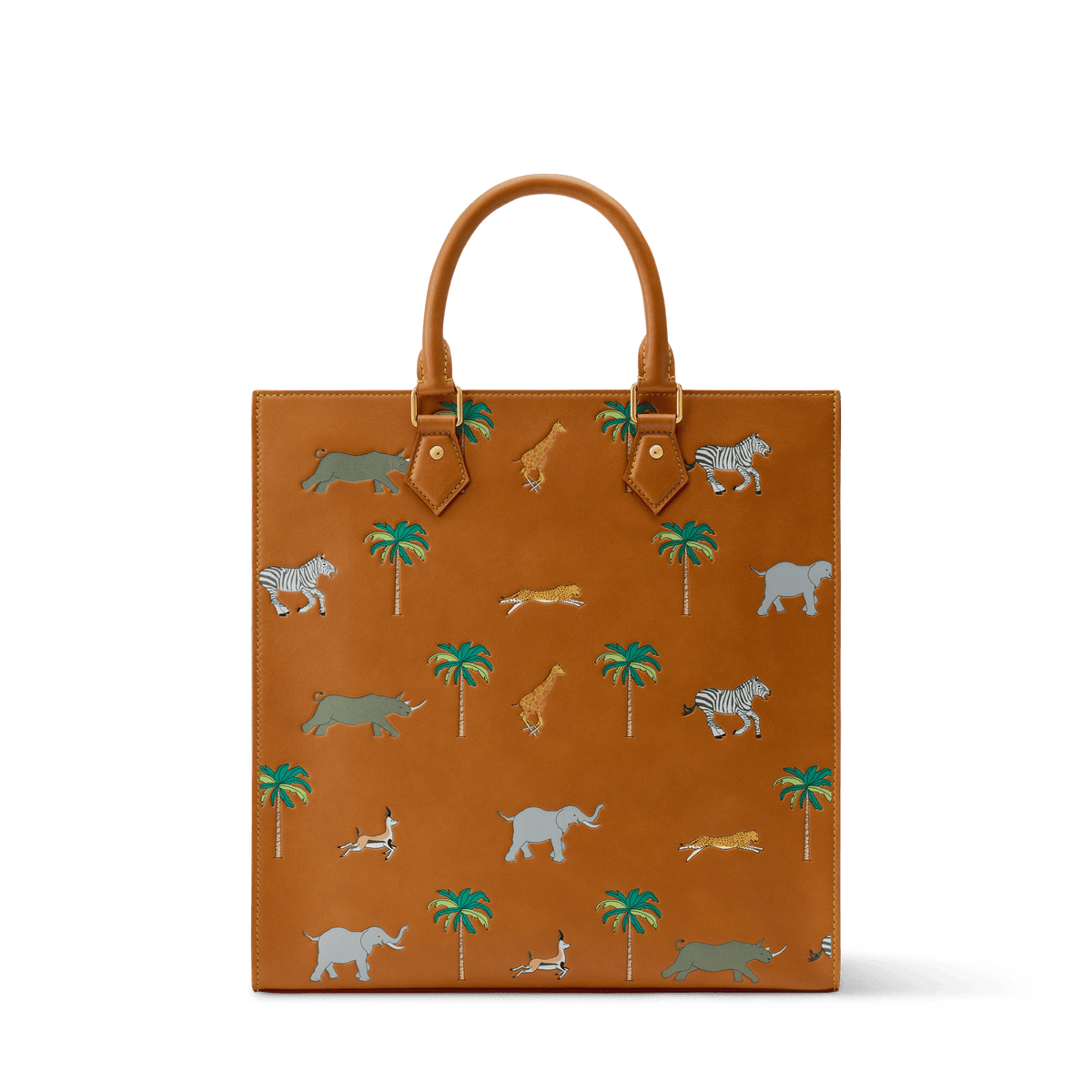 Sac Plat Calf Leather Tan