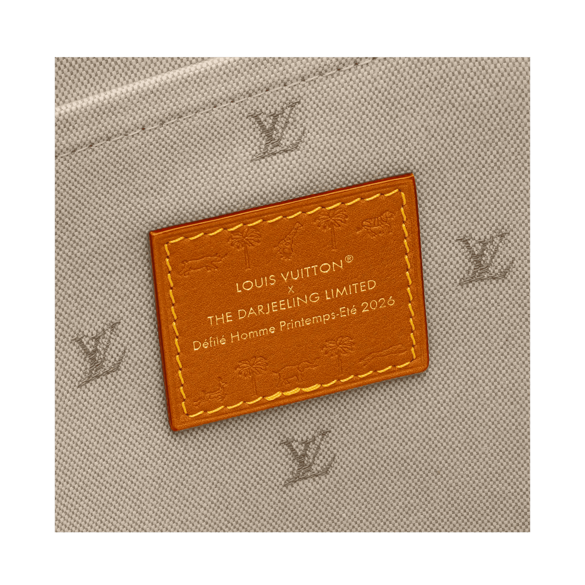 Sac Plat Calf Leather Tan