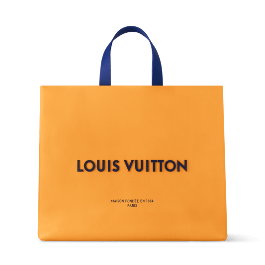 Shopper Tote MM Calf Leather Saffron