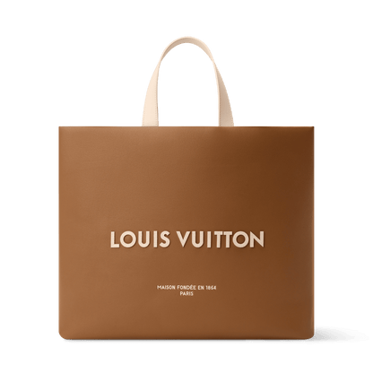Shopper Tote MM Calf Leather Sand