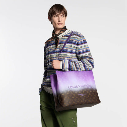 Shopper Tote MM Monogram Pigment Purple