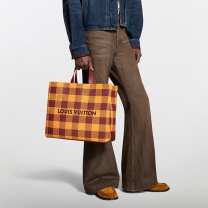 Shopper Tote MM Damier Mustard Shoes