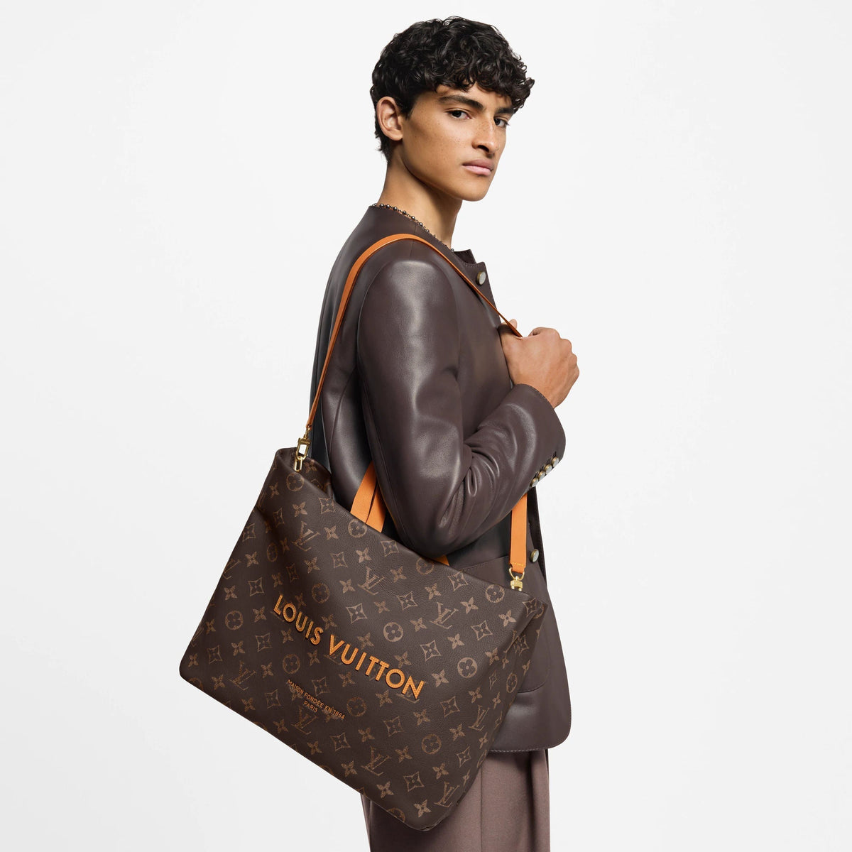 Shopper Tote MM Monogram Calf Leather Shoes