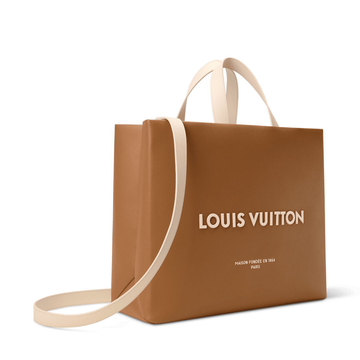 Shopper Tote MM Calf Leather Sand