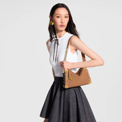 Side Trunk MM Minigram Calfskin Shoulder Bag