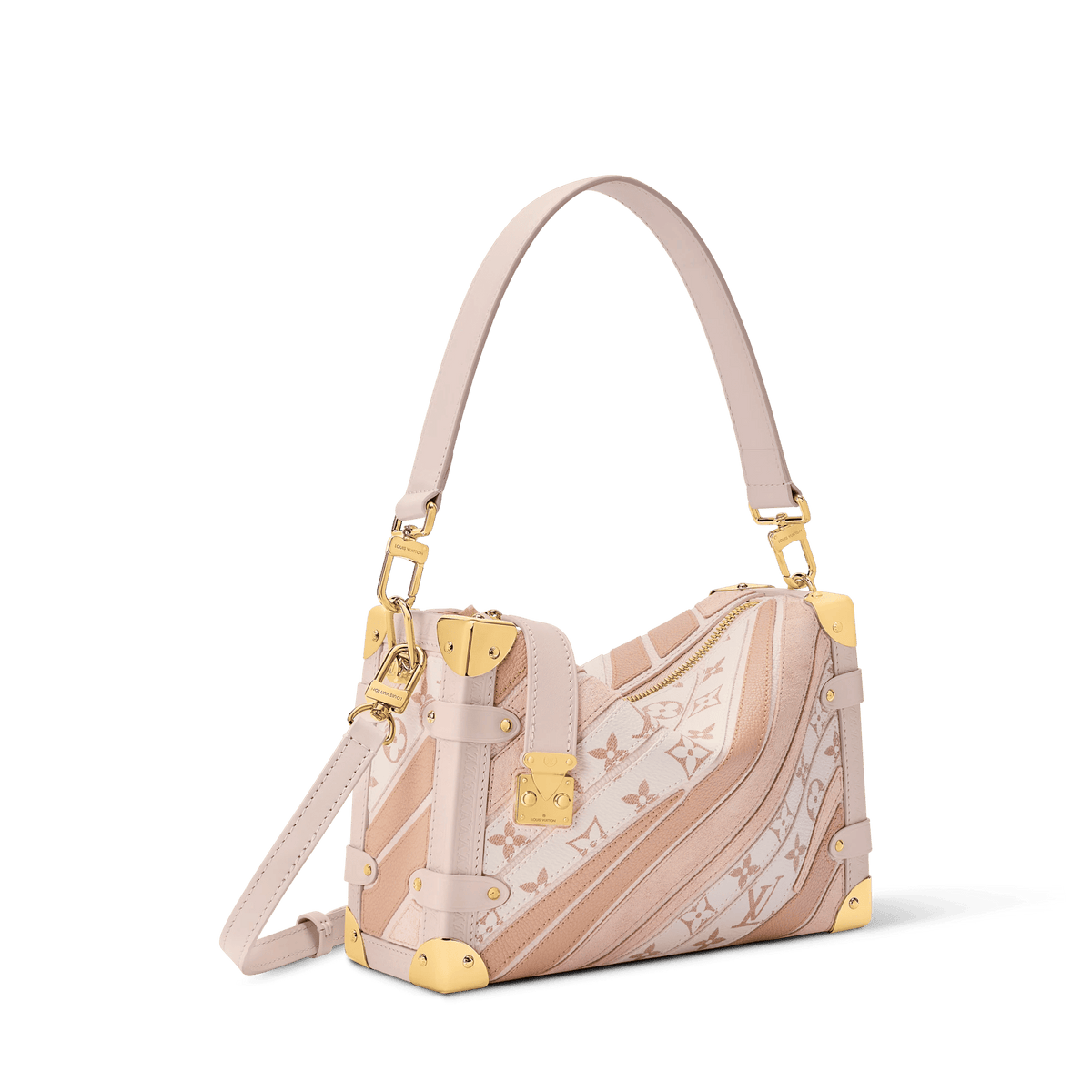 Side Trunk MM Quartz Monogram Dune Canvas Crossbody Bag