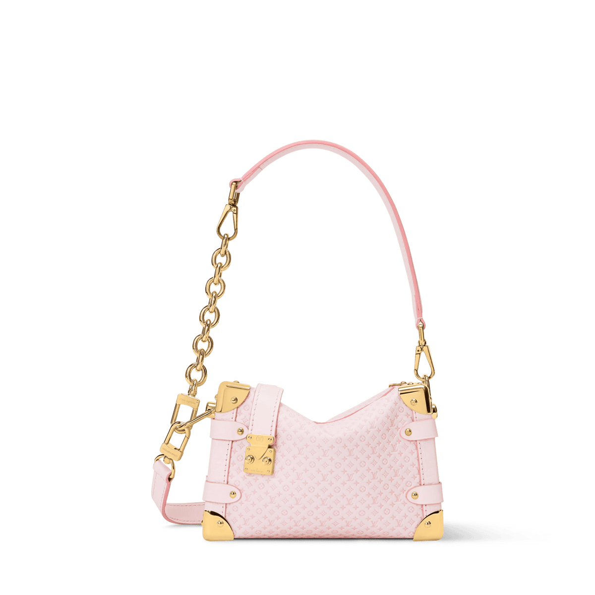 Side Trunk PM Light Bliss Calfskin Leather Handbag