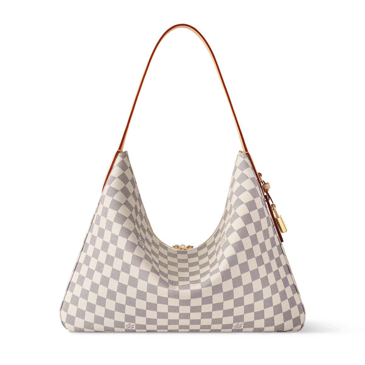 Slouchy MM Damier Azur Coated Canvas Tote N00126
