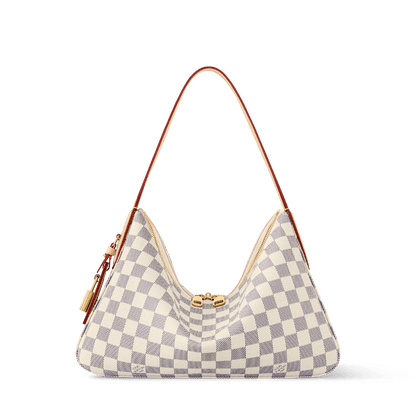 Slouchy PM Damier Azur Coated Canvas Shoulder Bag N00116