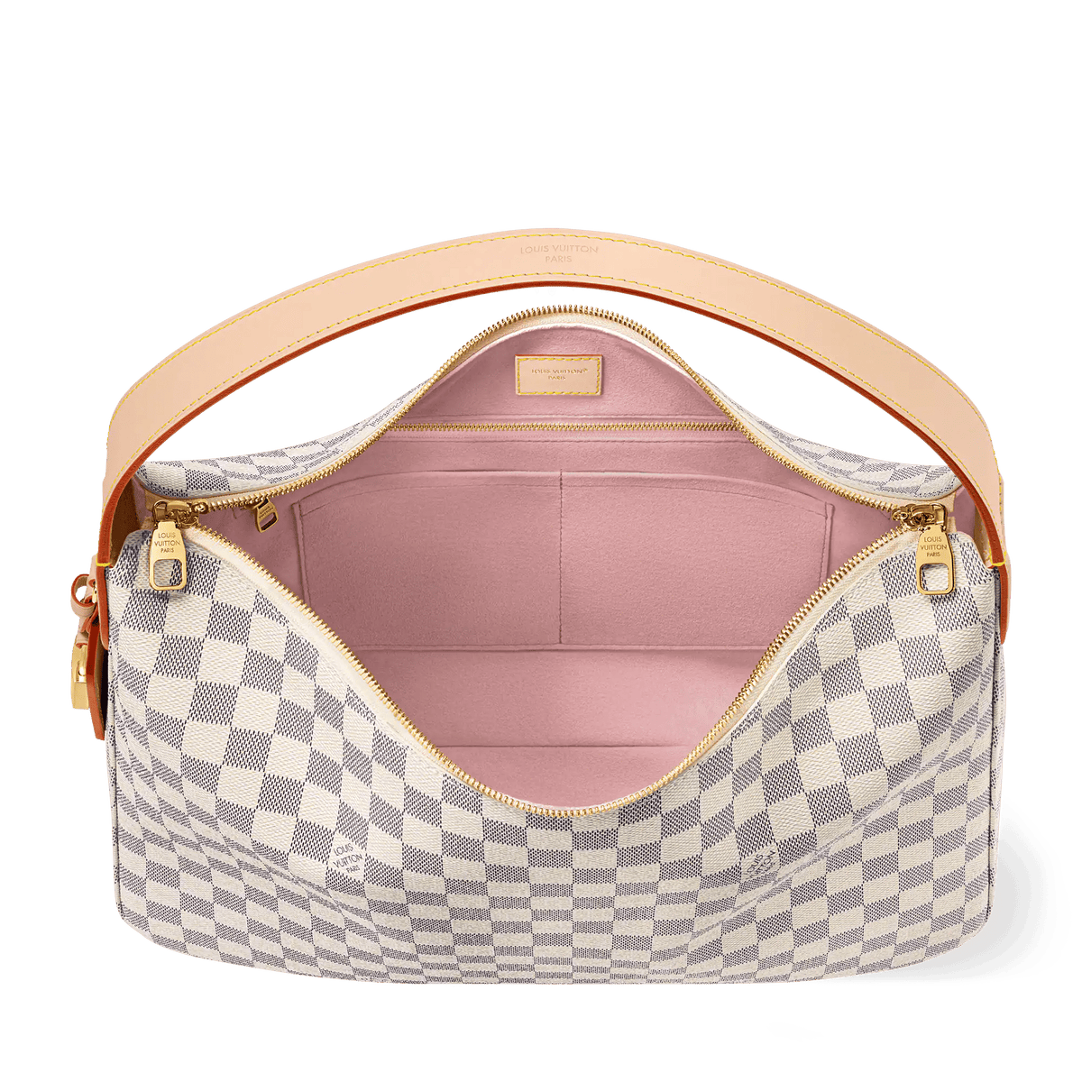 Slouchy MM Damier Azur Coated Canvas Tote N00126