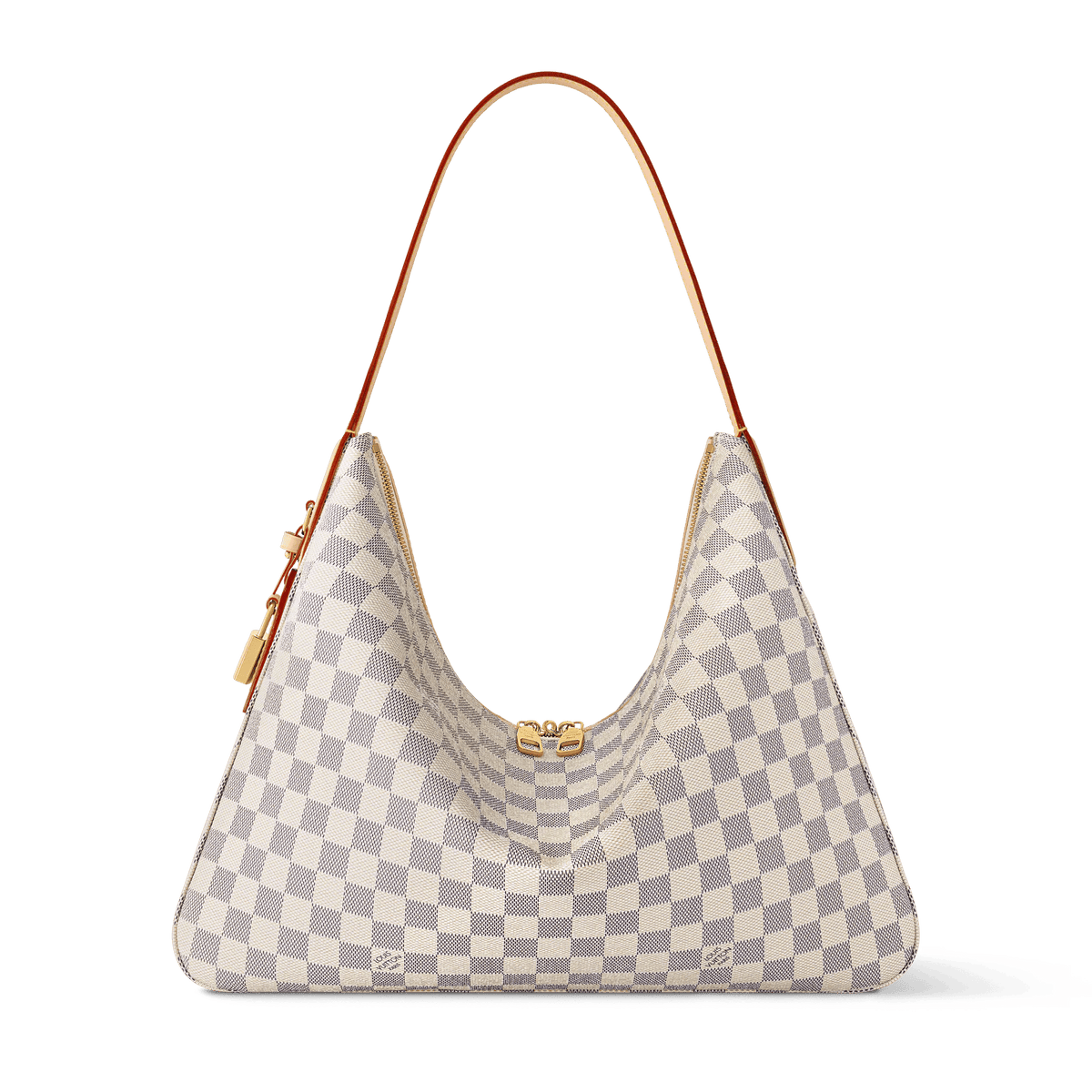 Slouchy MM Damier Azur Coated Canvas Tote N00126