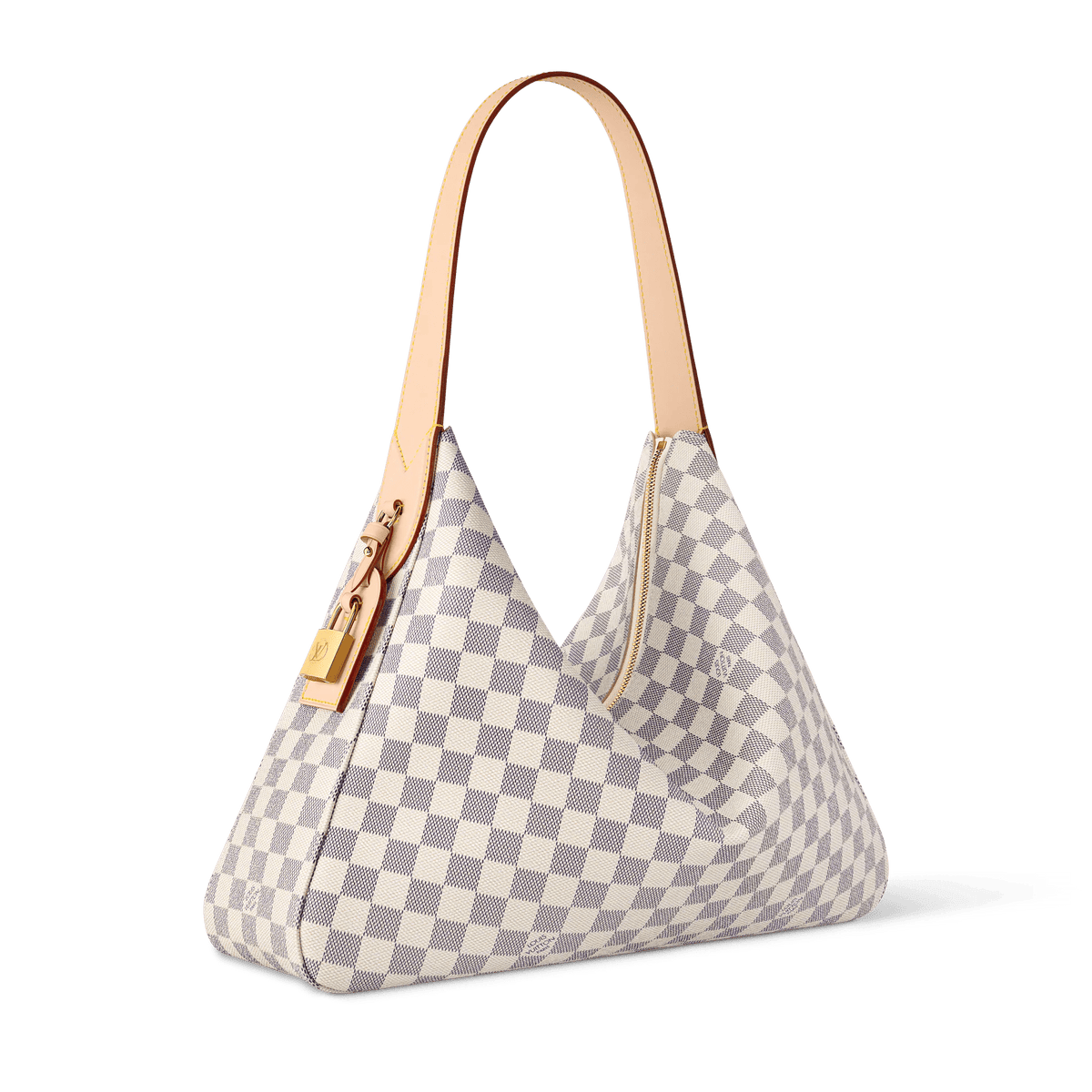 Slouchy MM Damier Azur Coated Canvas Tote N00126