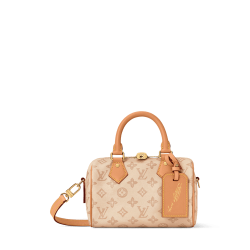 Speedy Bandoulière 20 Linen Monogram Origine Canvas Handbag M27951