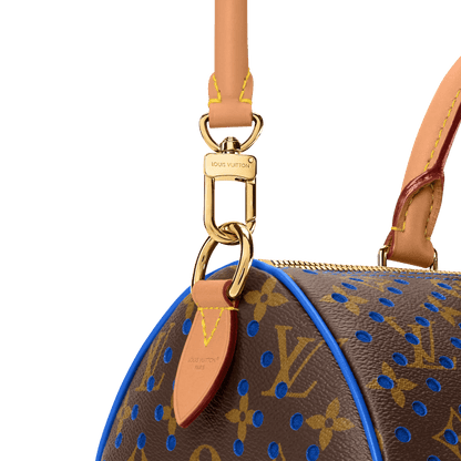 Speedy Soft 30 Monogram Perfo Neon Wave Canvas Handbag
