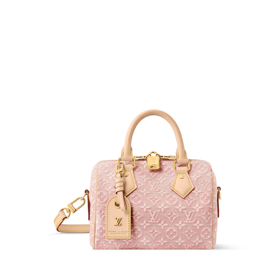 Speedy Bandoulière 20 Monogram Emblème Rose Ruban Bag