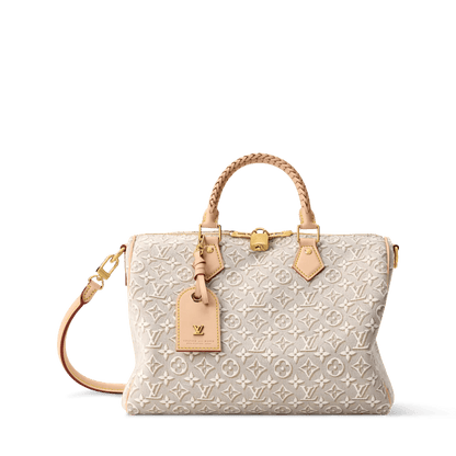 Speedy Soft 30 Monogram Emblème Peuplier Canvas Tote