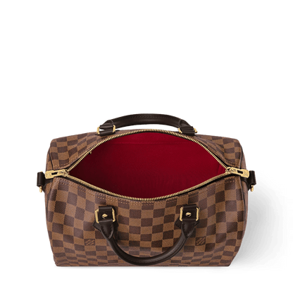 Speedy Bandoulière 30 Damier Ebene Coated Canvas Tote Bag N40590