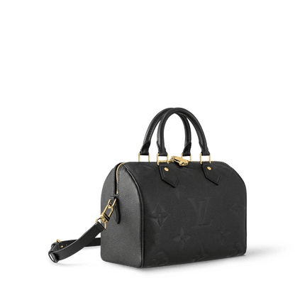 Speedy Bandoulière 25 Black Monogram Empreinte Leather Handbag M58951